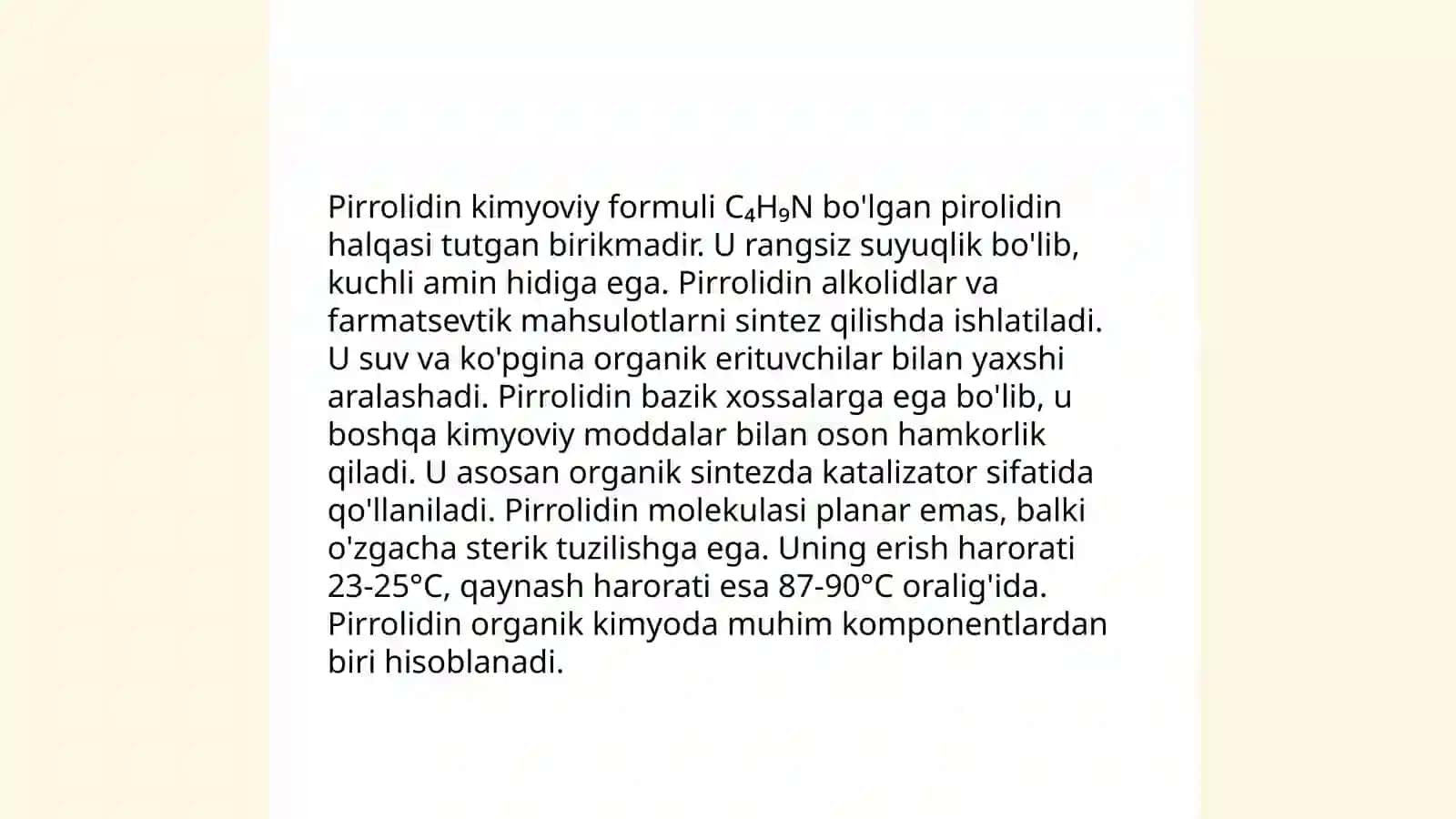 Pirrolidin 4