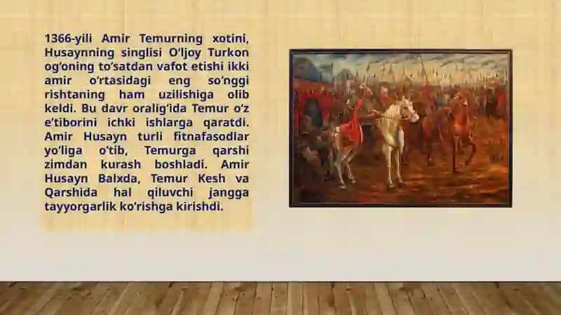 Amir Temur Movarounnahr hukmdori 4