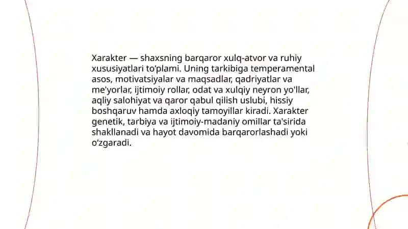 Temperament va xarakter 4