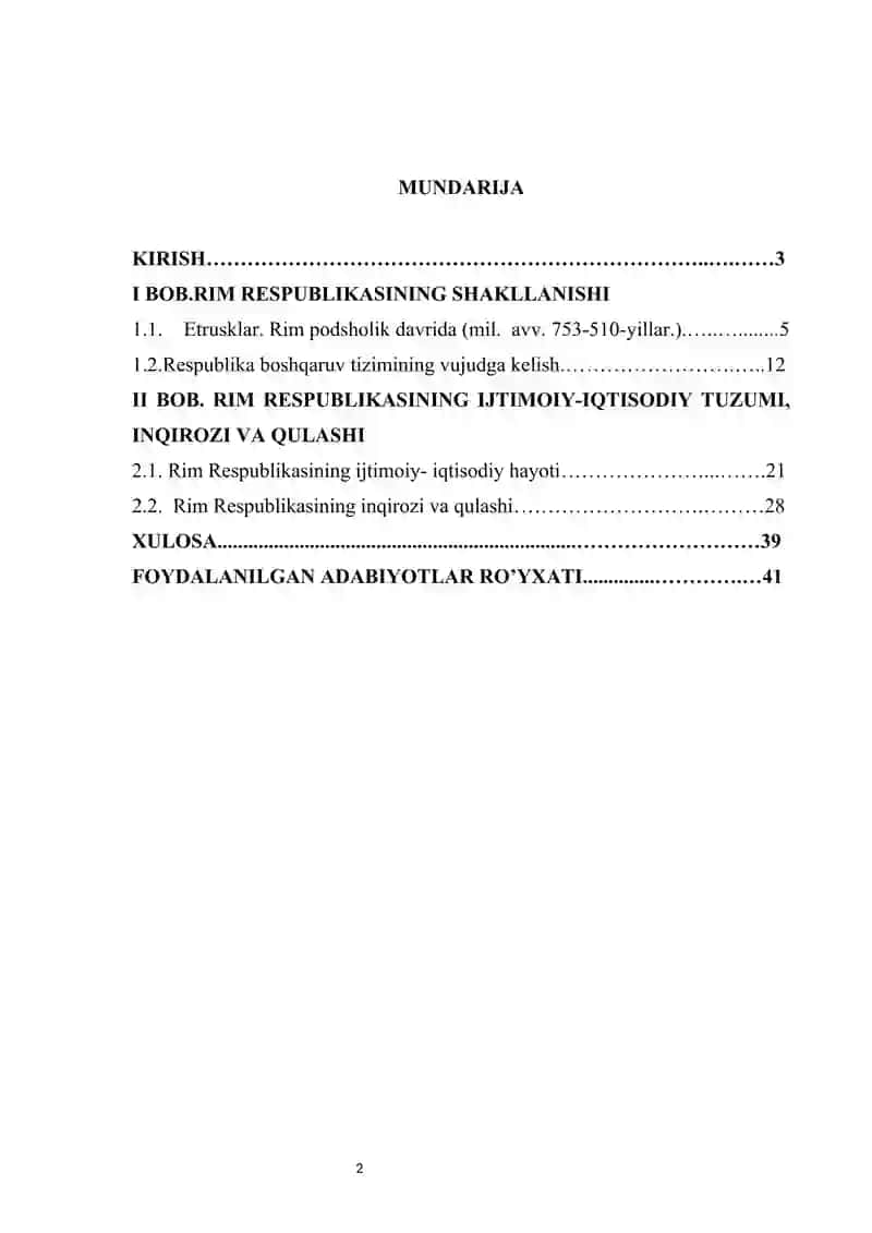 Ilk Rim Respublikasi KURS ISHI 4