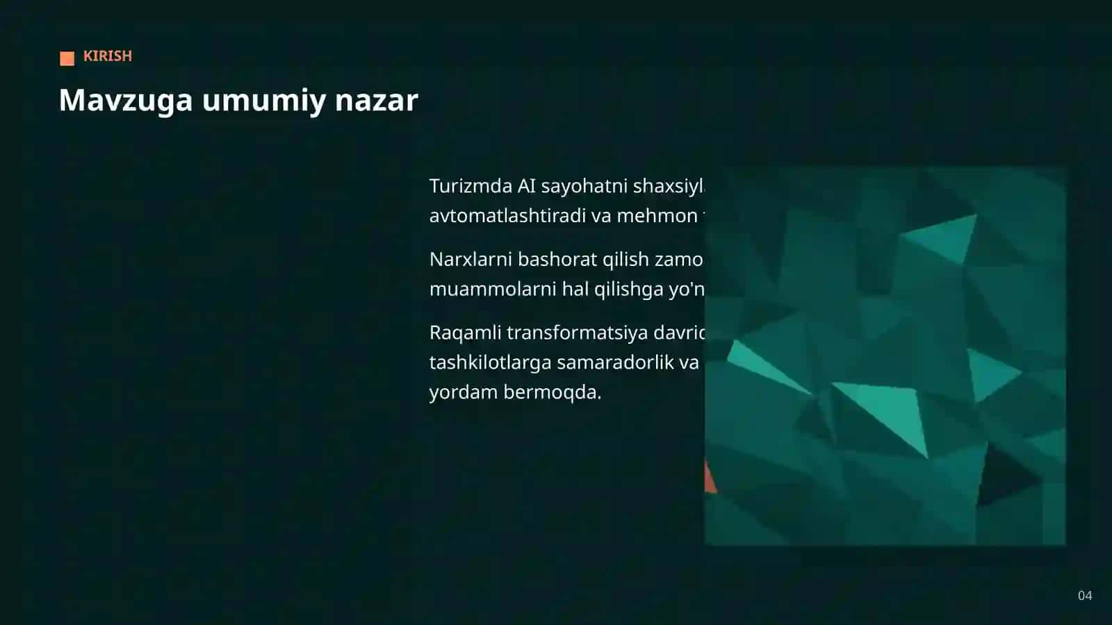 AI TURIZM VA MEHMONDO'STLIKDA 4