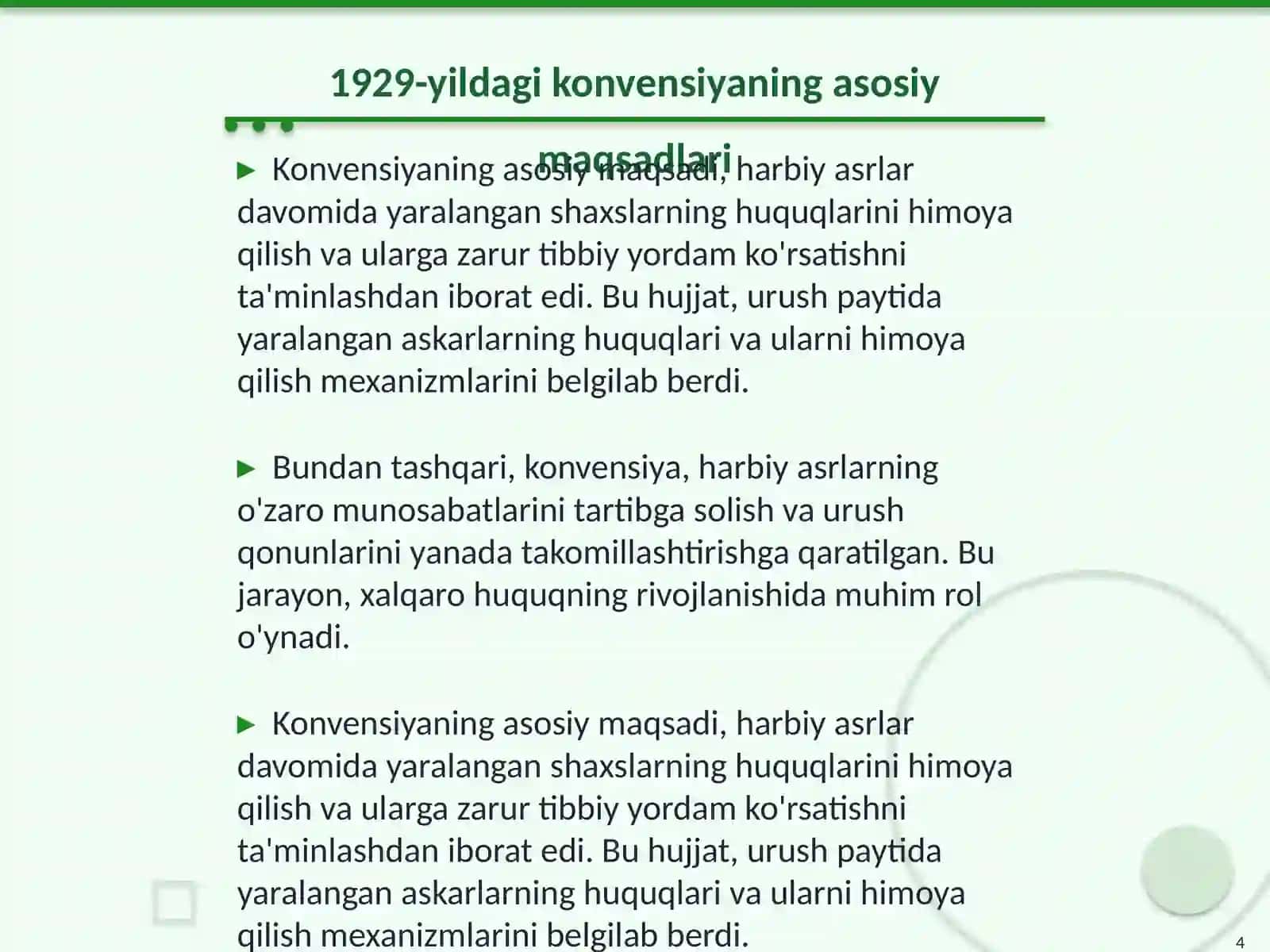 III va IV jeneva konvensiyasi 4