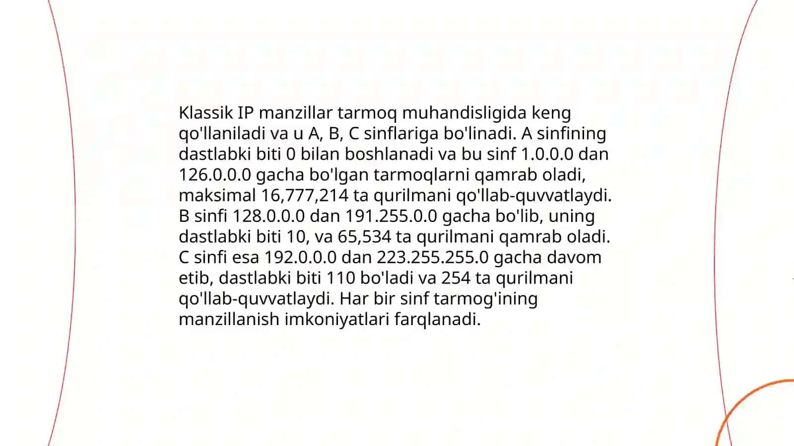 IP manzilini boshqarish va subnetting 4