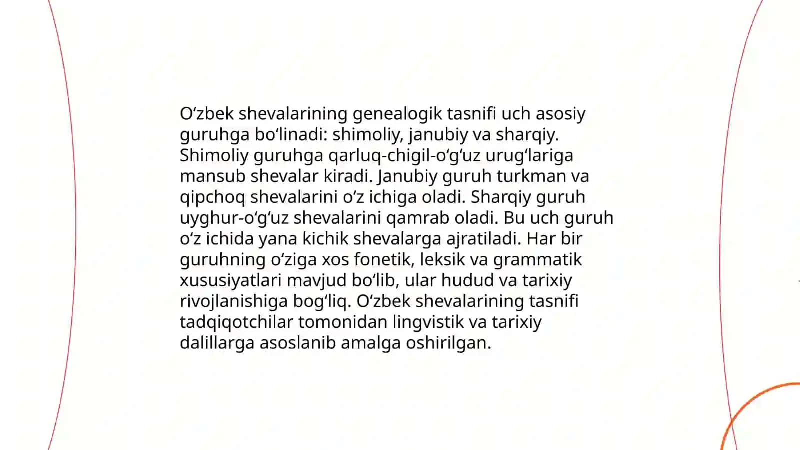 O‘zbek shevalarining tasnifi 4