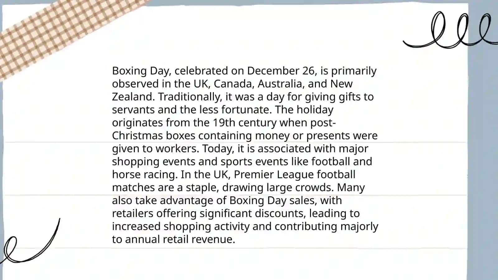 Holidays of the UK 4