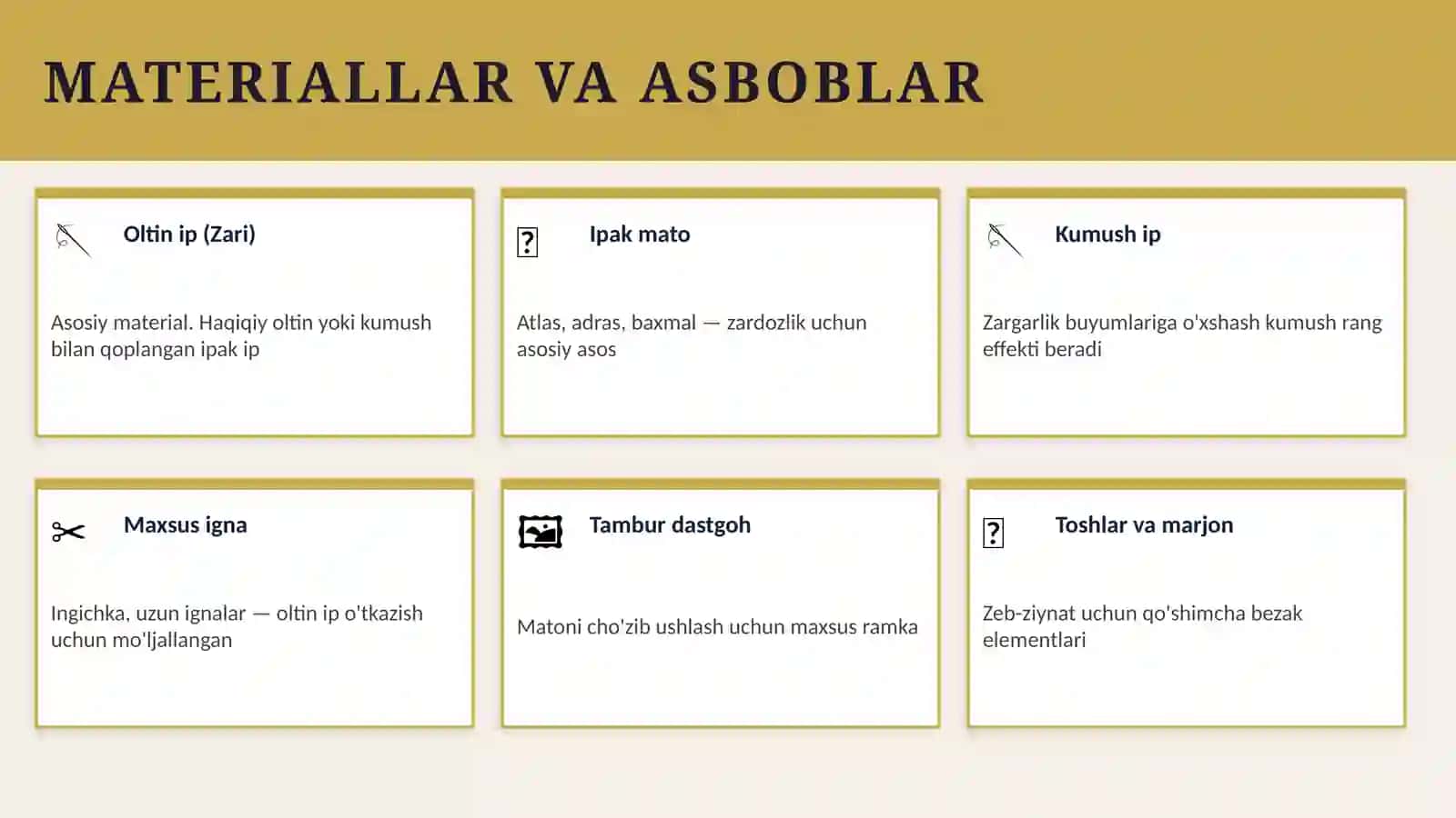 ZARDOZLIK SAN'ATI 4