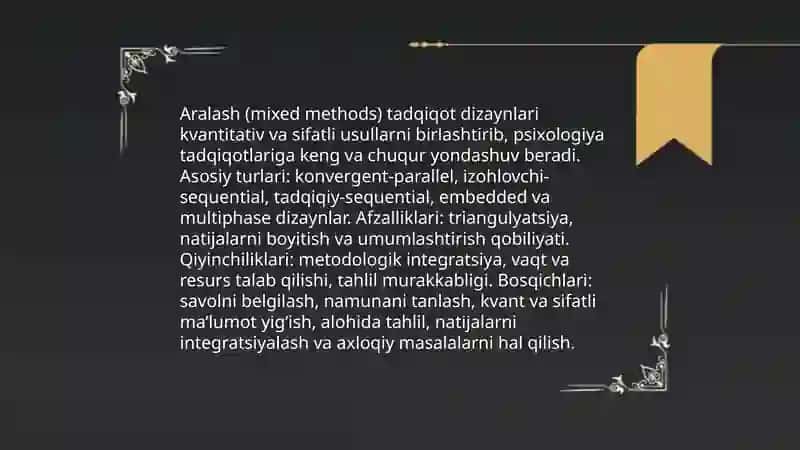 Hozirgi zamon psixologiyasi tadqiqot metodlari 4