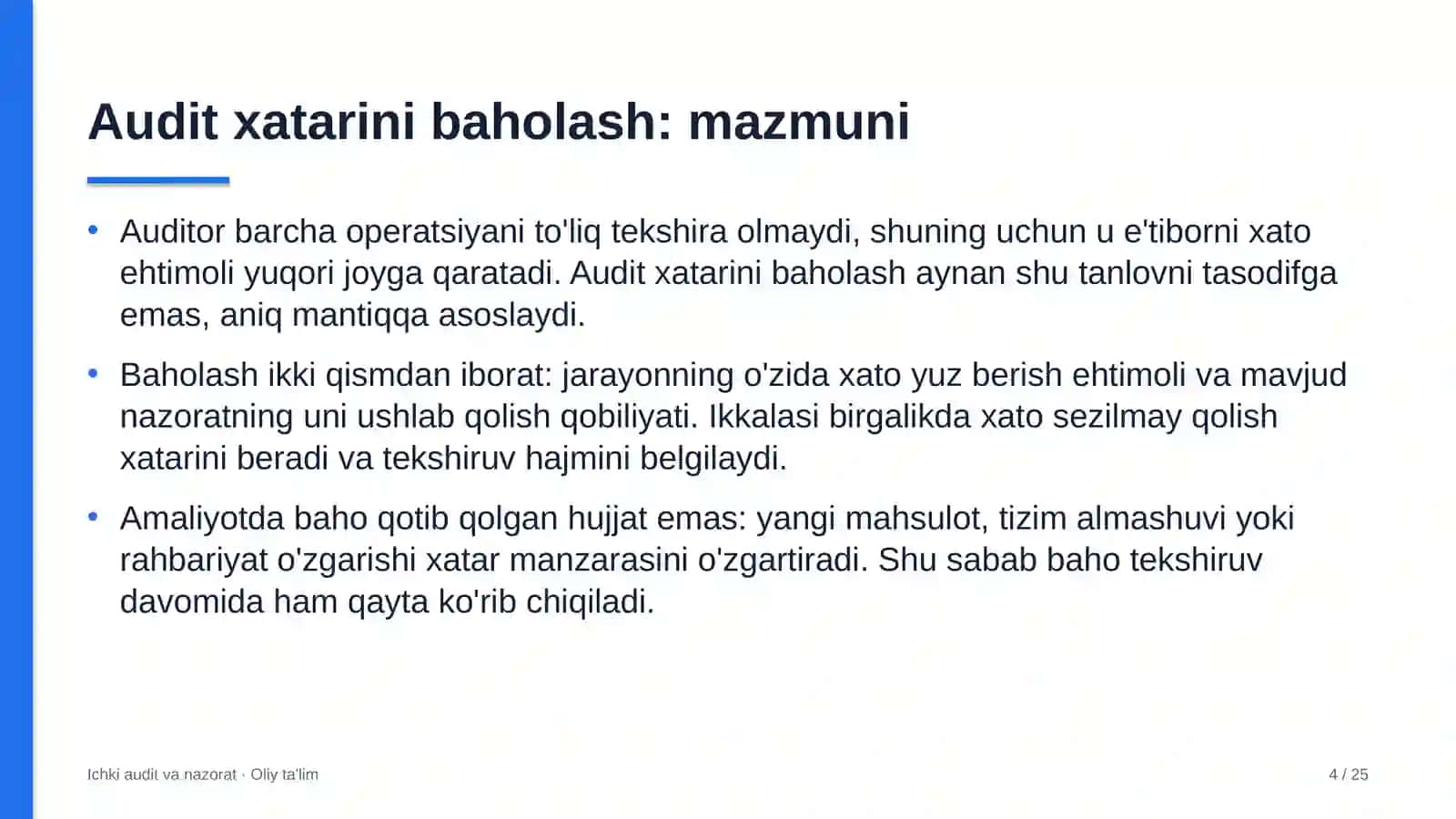 dori vositalari ulgurji savdosida audit xatarini baholash 7934 4