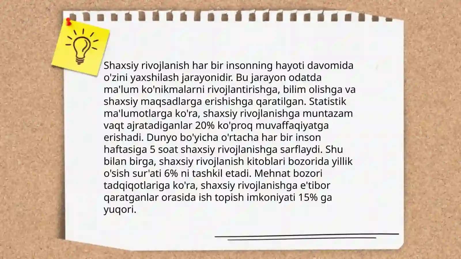 Shaxsning o'zini anglash 4