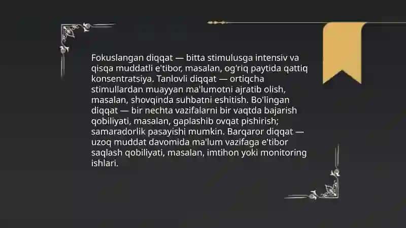 Diqqat nima 4