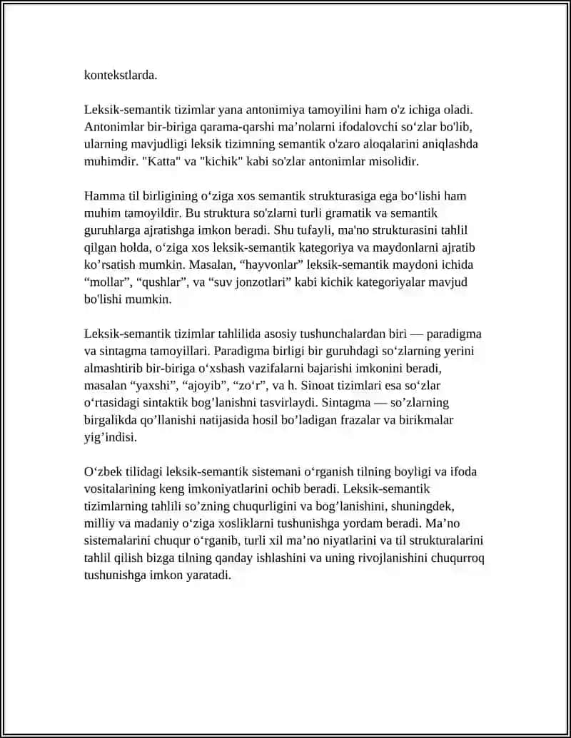 LEKSIK-SEMANTIK SISTEMALAR 4