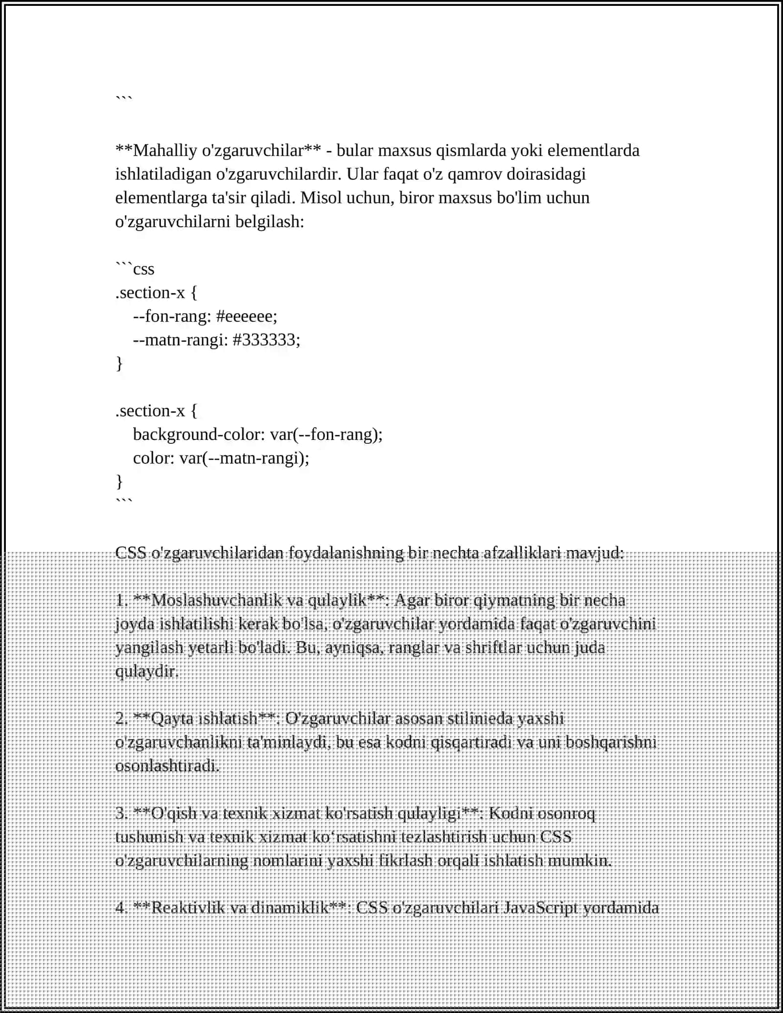 CSS DA MATNGA STIL BERISH 4