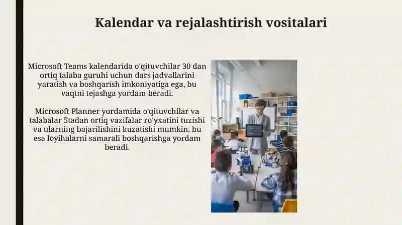 Ta'limga oid Microsoft xizmatlari 4