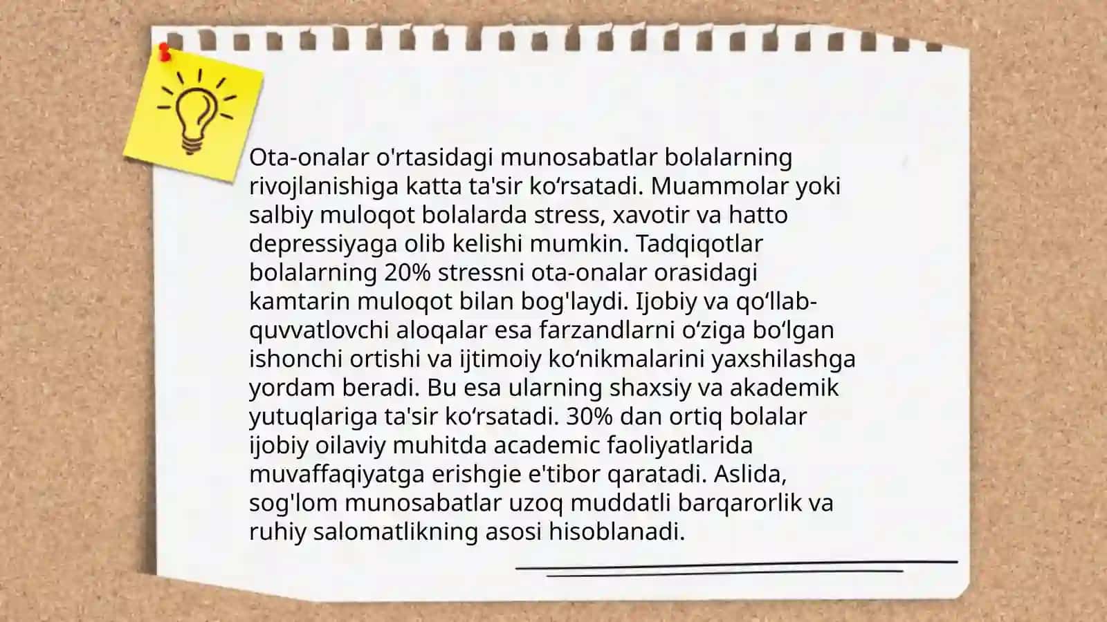 Oilada bolaga ruhiy va jismoniy tayzik xulq og‘ishining omillari sifatida 4