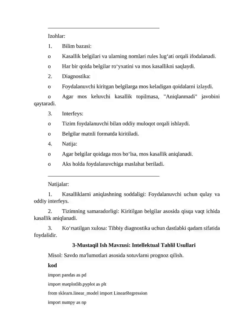 Mustaqil Ish Mavzusi: Formallashuvchi va Qiyin Formallashuvchi Masalalar 4