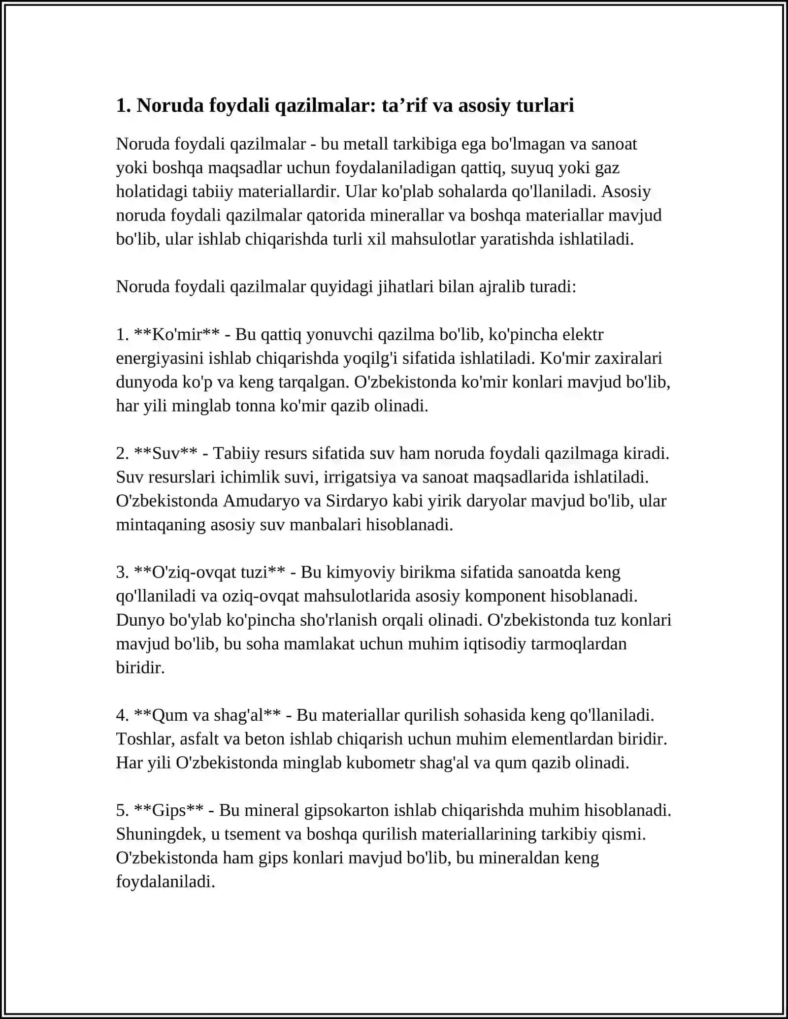 NORUDA FOYDALI QAZILMALARNI OCHIQ USULDA QAZIB OLISH JARAYONLARI VA ULARNING OʻZIGA XOS XUSUSIYATLARI 4