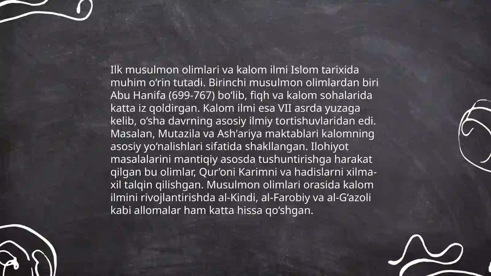 Kalom ilmining shakllanishi 4