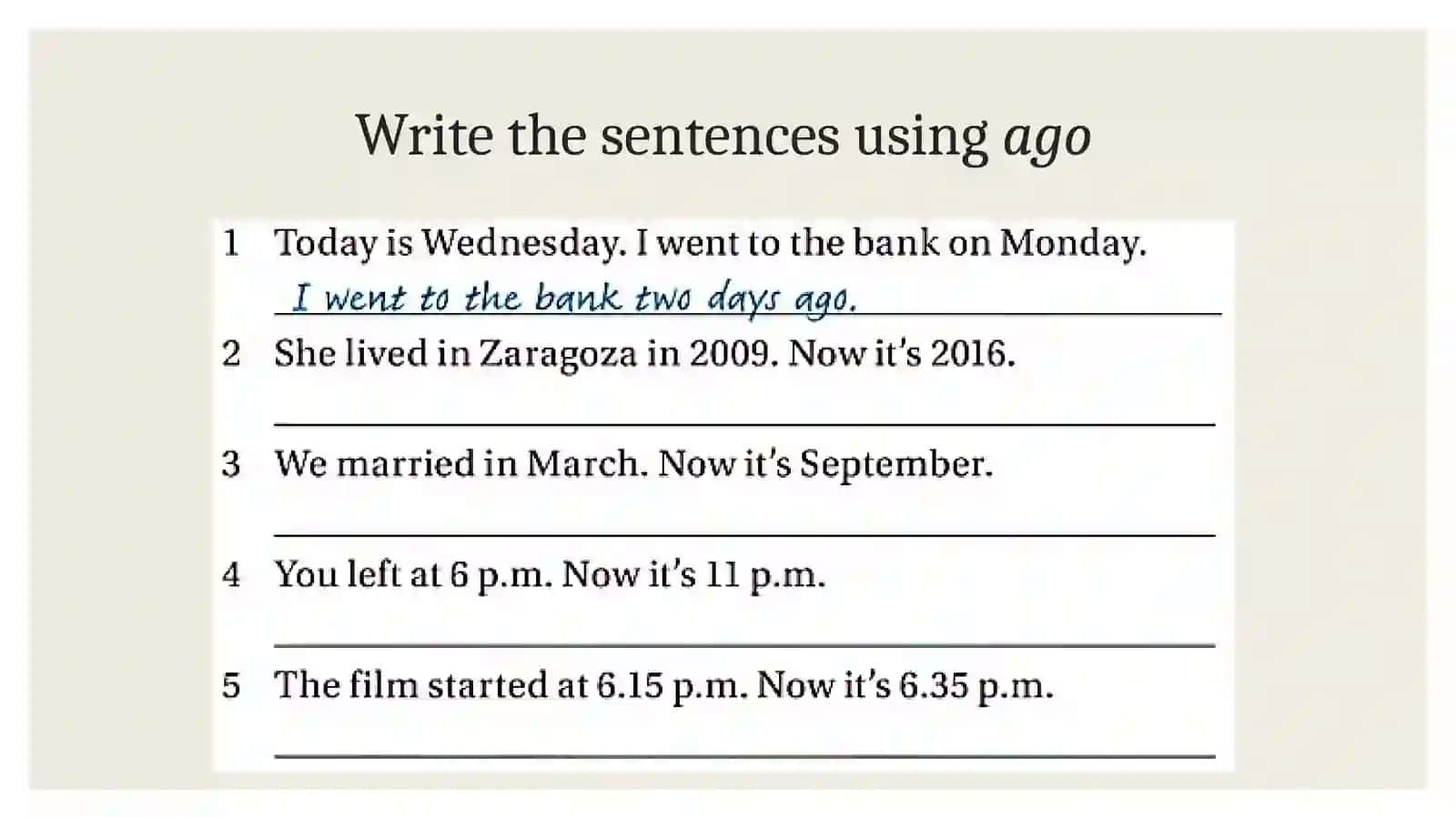 PAST SIMPLE (revision) 4