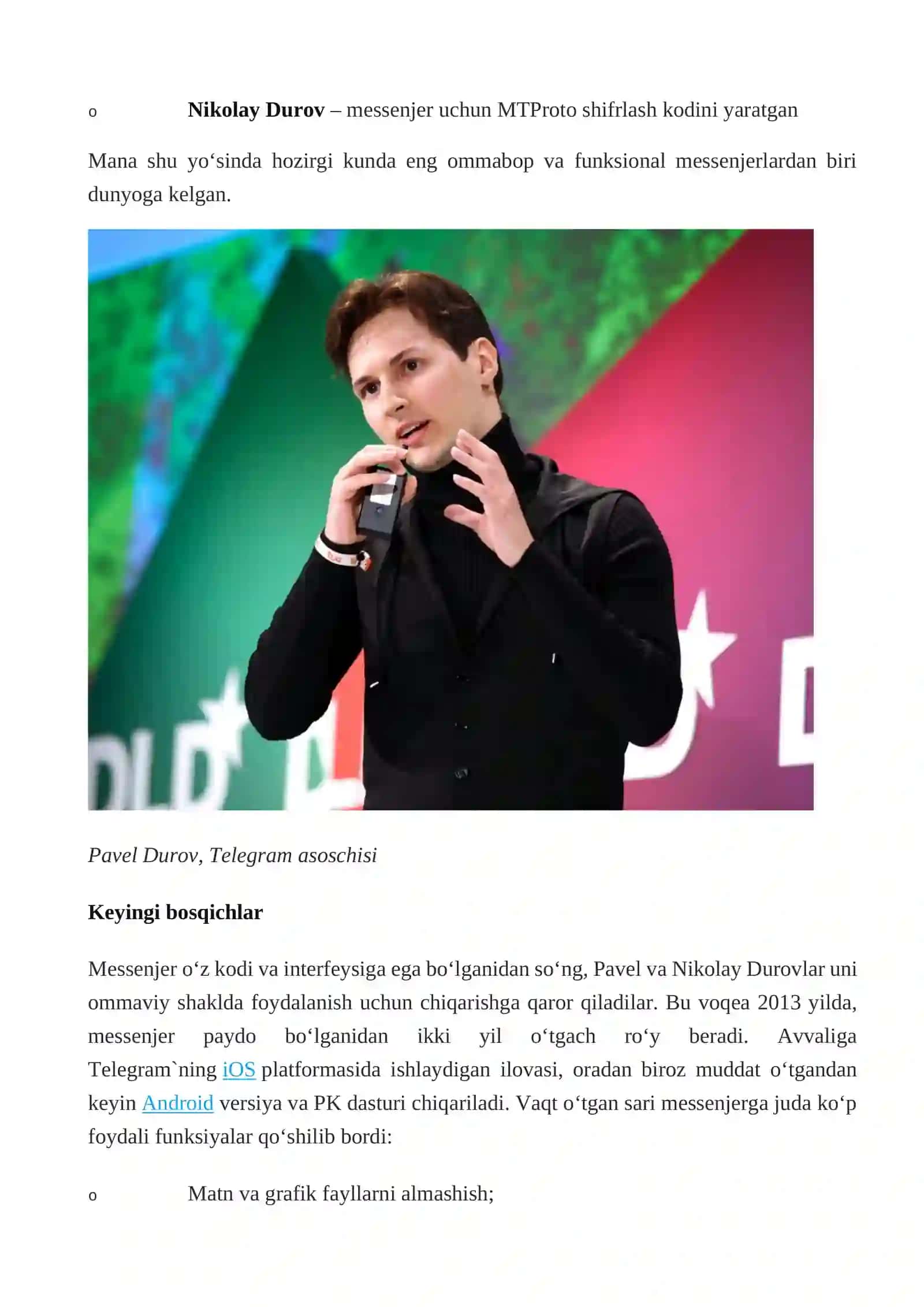 Telegram tarmoq'i 4