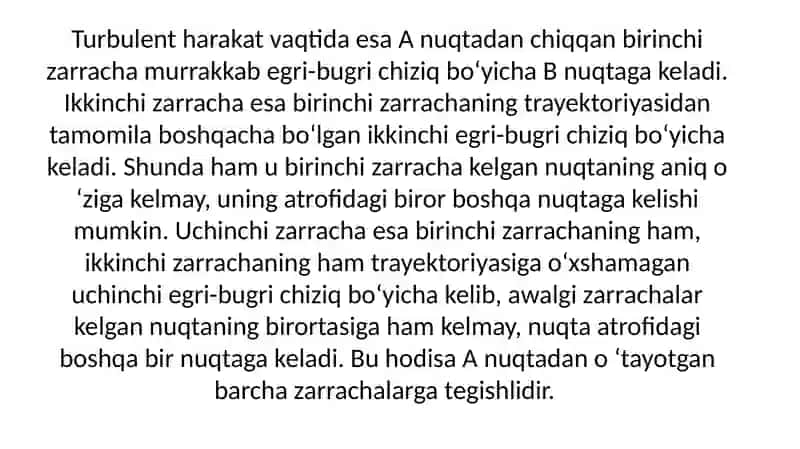 Suyuqliklarning turbulet harakati 4