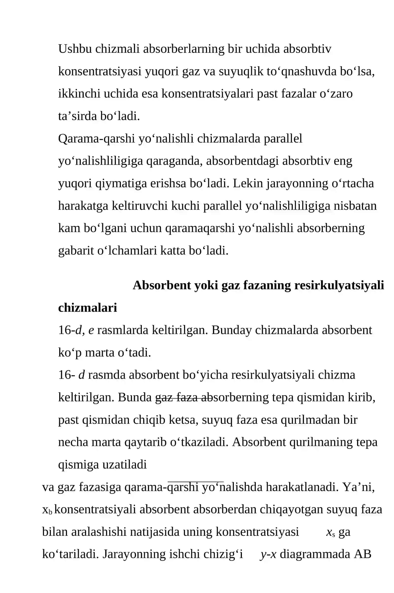 Absorbsiya va adsorbsiya jarayonlar jihozlari 4