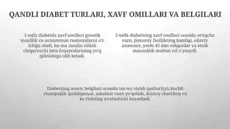 Qandli diabet 4