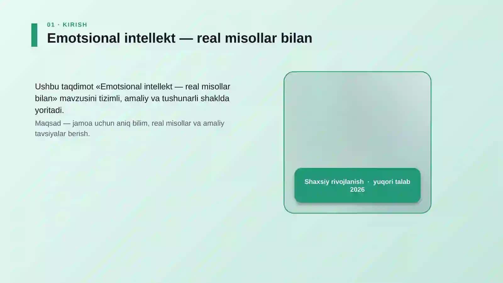 Emotsional intellekt — real misollar bilan 4