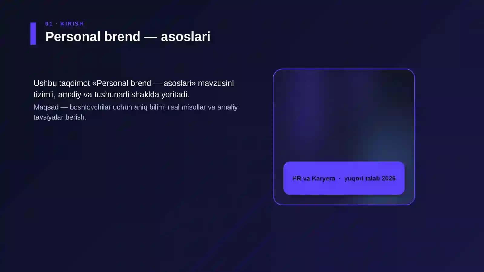 Personal brend — asoslari 4