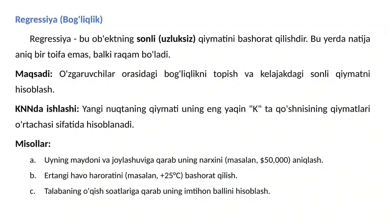 Mashinali o'qitishda KNN algoritmini.pptx 4