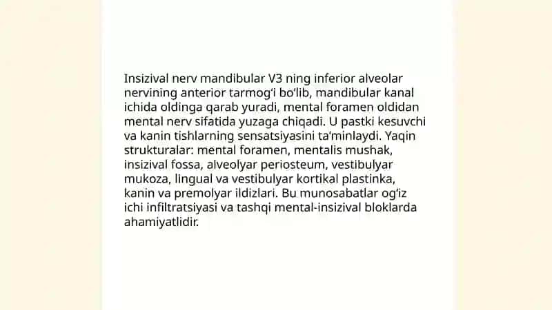 Insizival ogʻriqsizlantirishning ogʻiz ichi va tashqi usuli 4