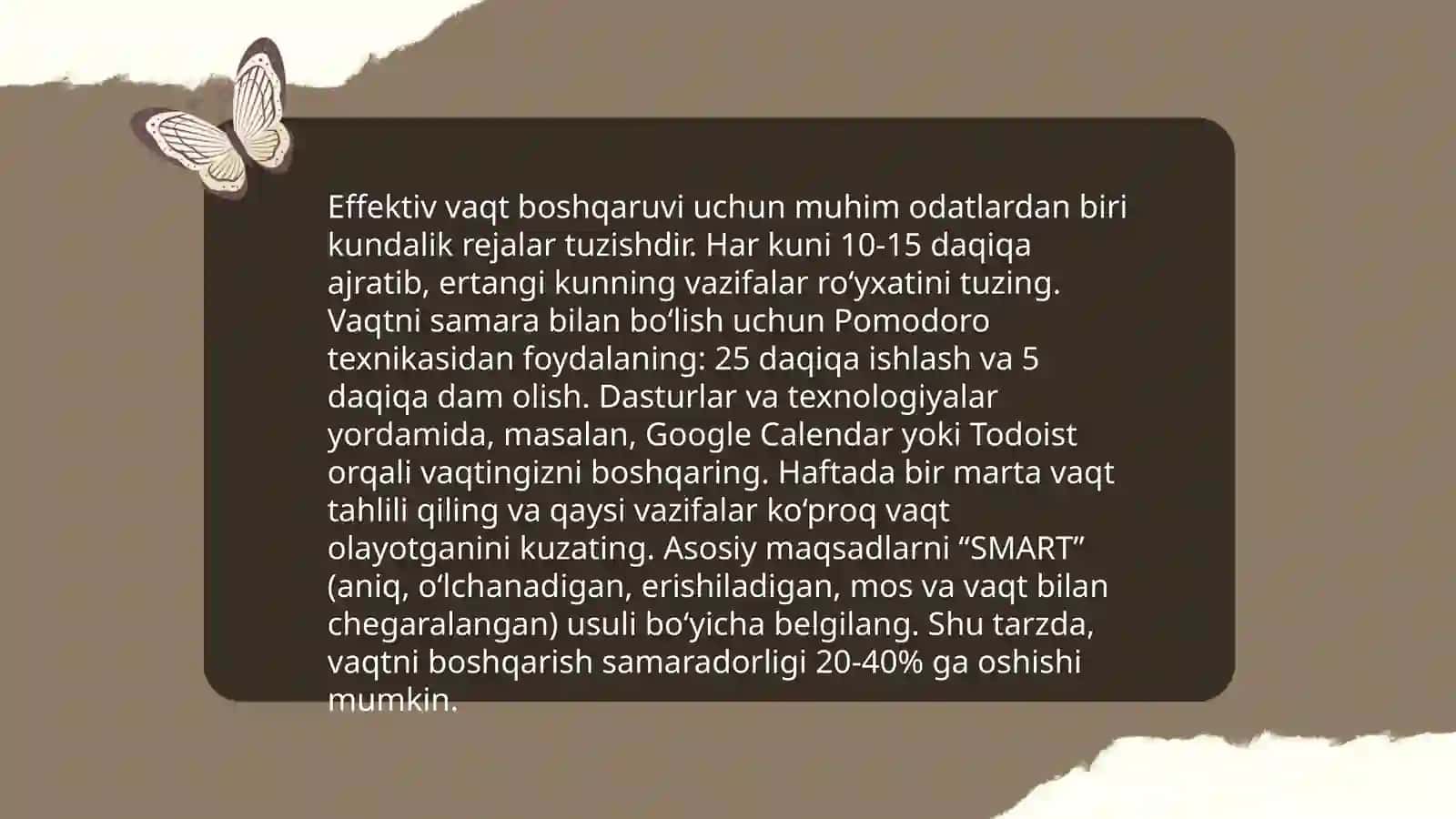 Shaxsning malaka va odatlari 4
