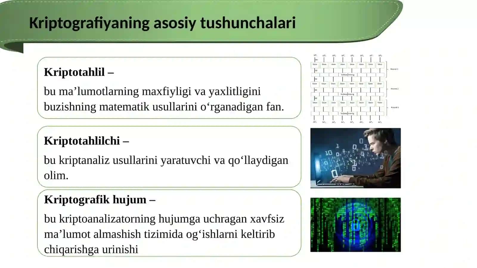 Kriptografiyaning asosiy tushunchalari 4