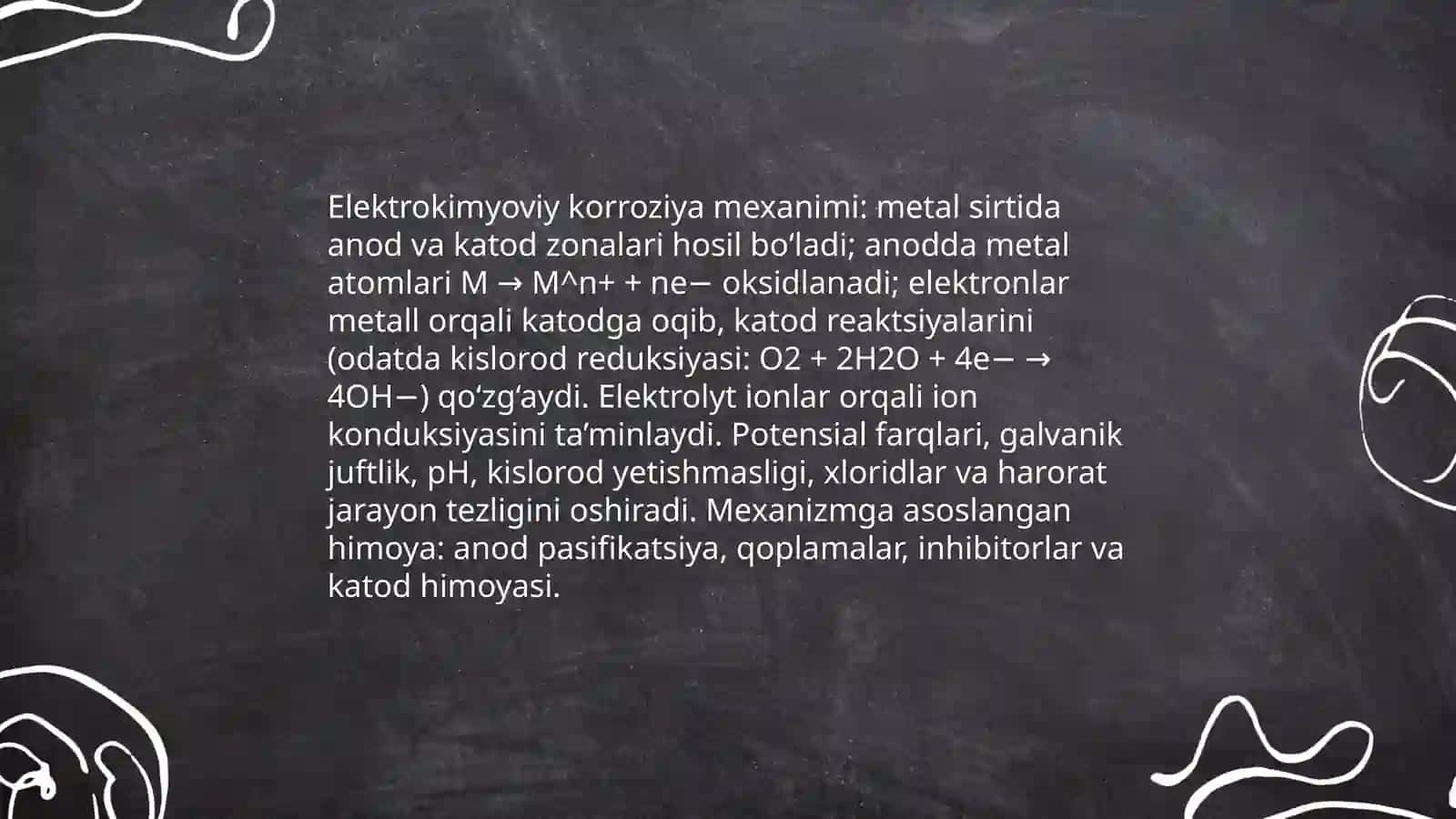Metallar korroziyasi va yechimlari 4
