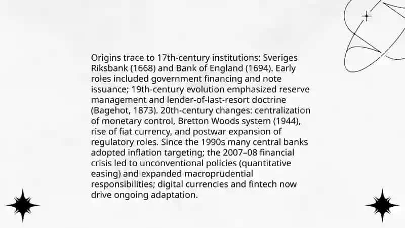 Central banking system 4
