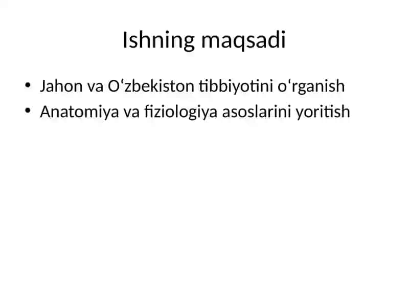 Oʻzbekiston va jahon tibbiyoti tarixi 4
