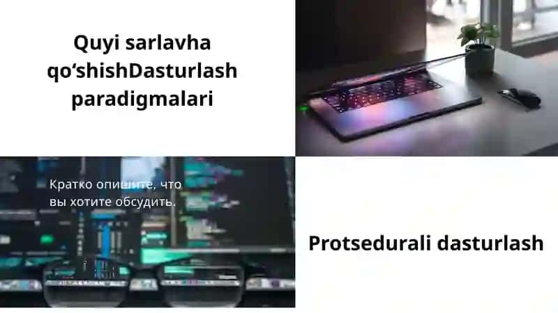 Dasturlash tillari 4