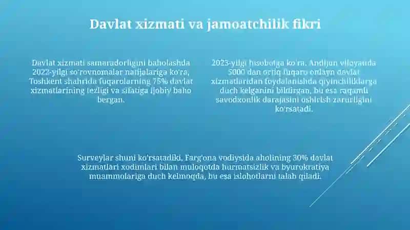 Davlat xizmatini òtash 4