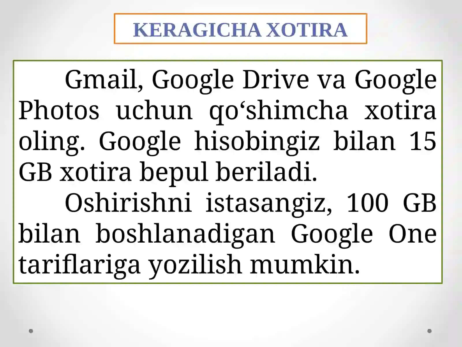 Google One vauningimkoniyatlari 4