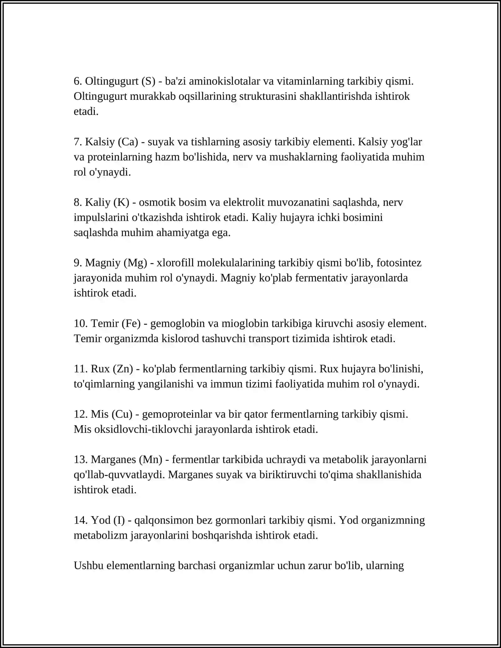 BIOGEN ELEMENTLAR 4