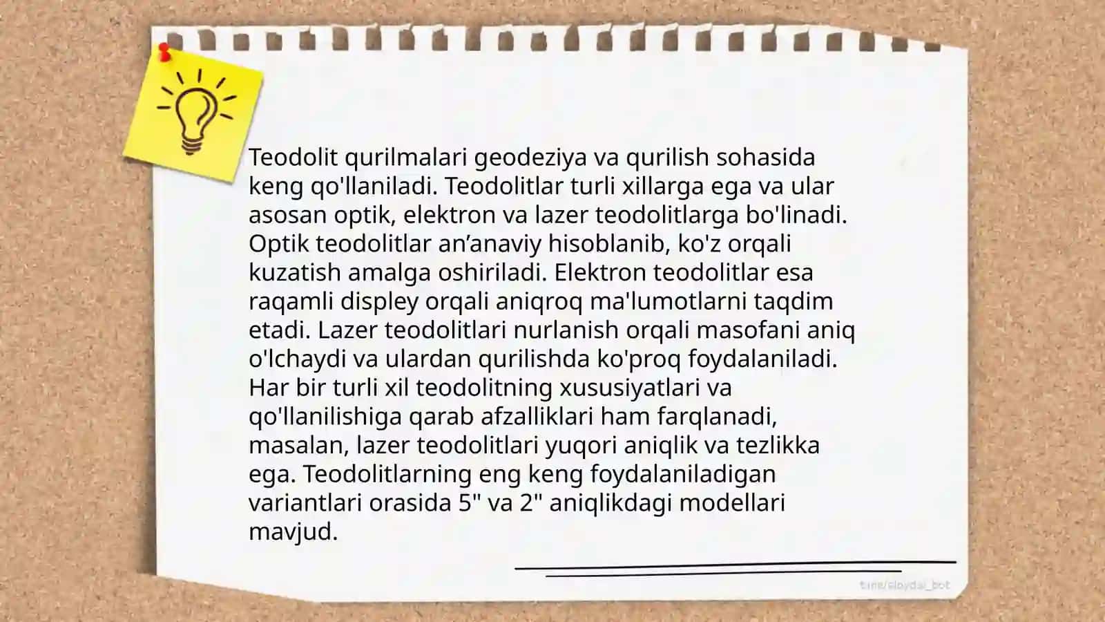 Teodolit s'yomkasi 4