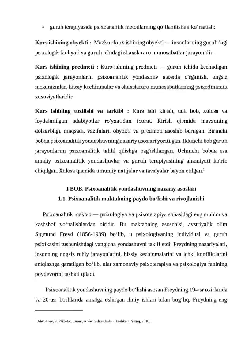 Guruhga psixoanalitik jihatdan yondashuv 4