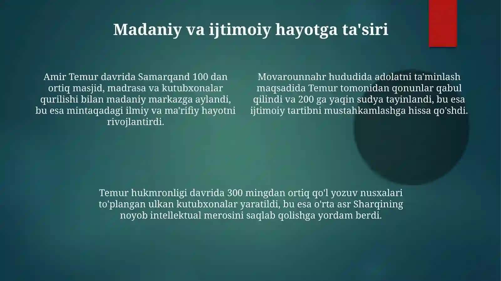 Amir Temur davlat tuzish yo'lida 4