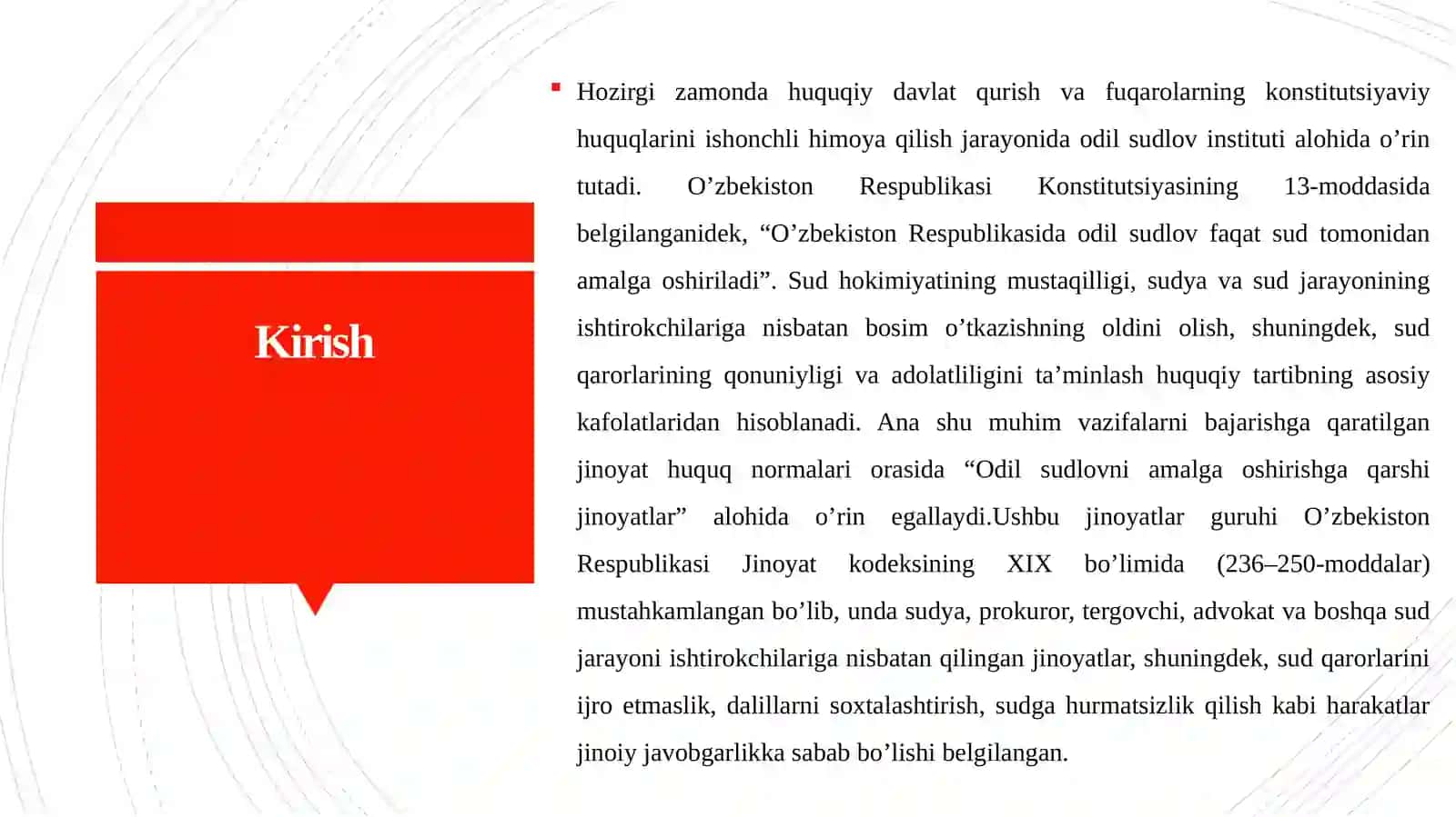 Odil sudlovni amalga oshirishga qarshi jinoyatlar huquqiy tahlili 4