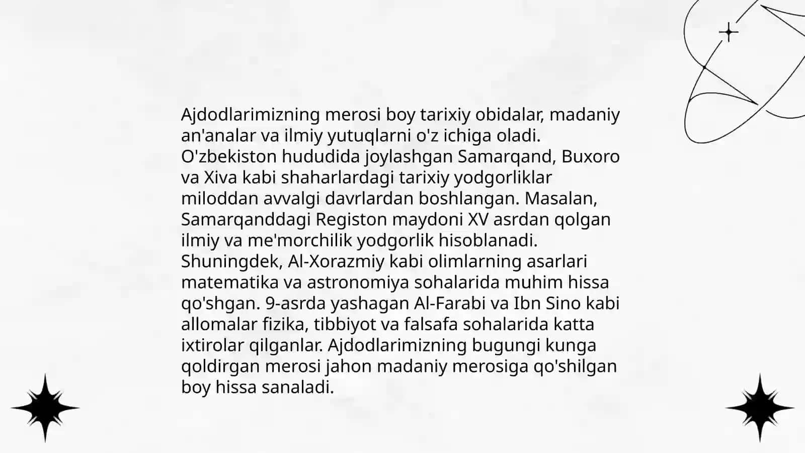 Oʻzbekistonning boy tarixi 4
