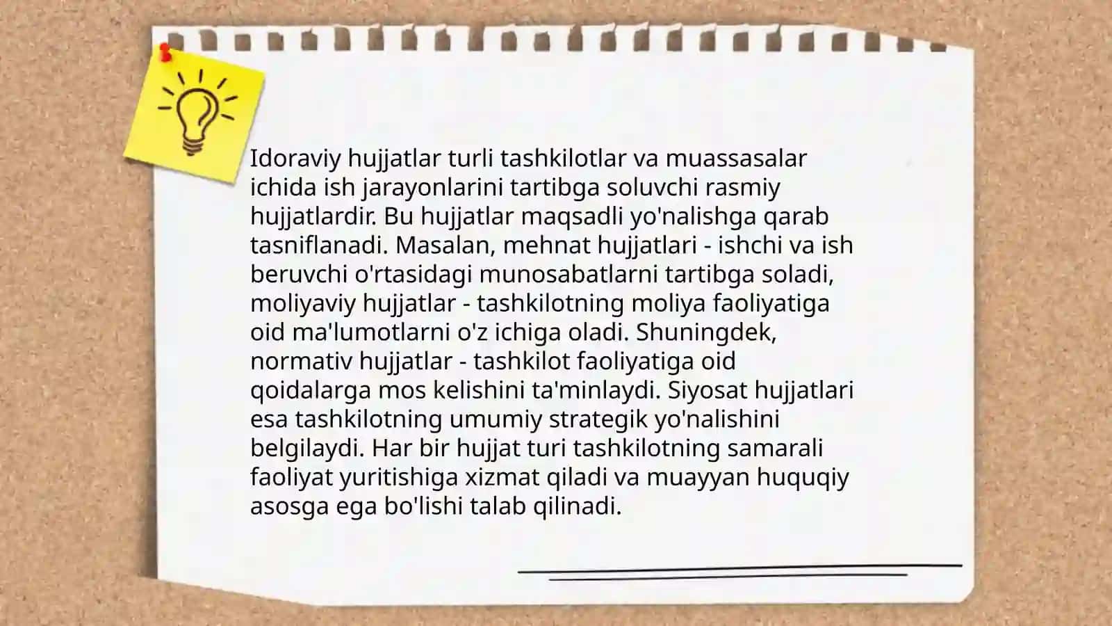 Idoraviy devonxona hujjatlari va Arizaning yozilish tartibi 4