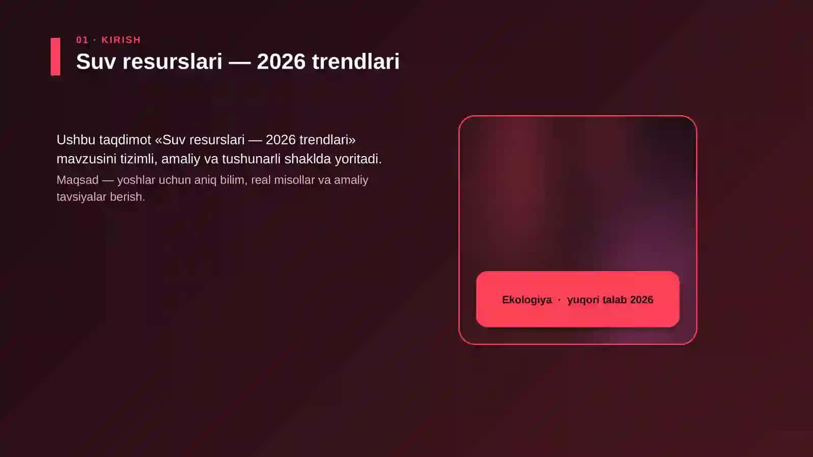 Suv resurslari — 2026 trendlari 4