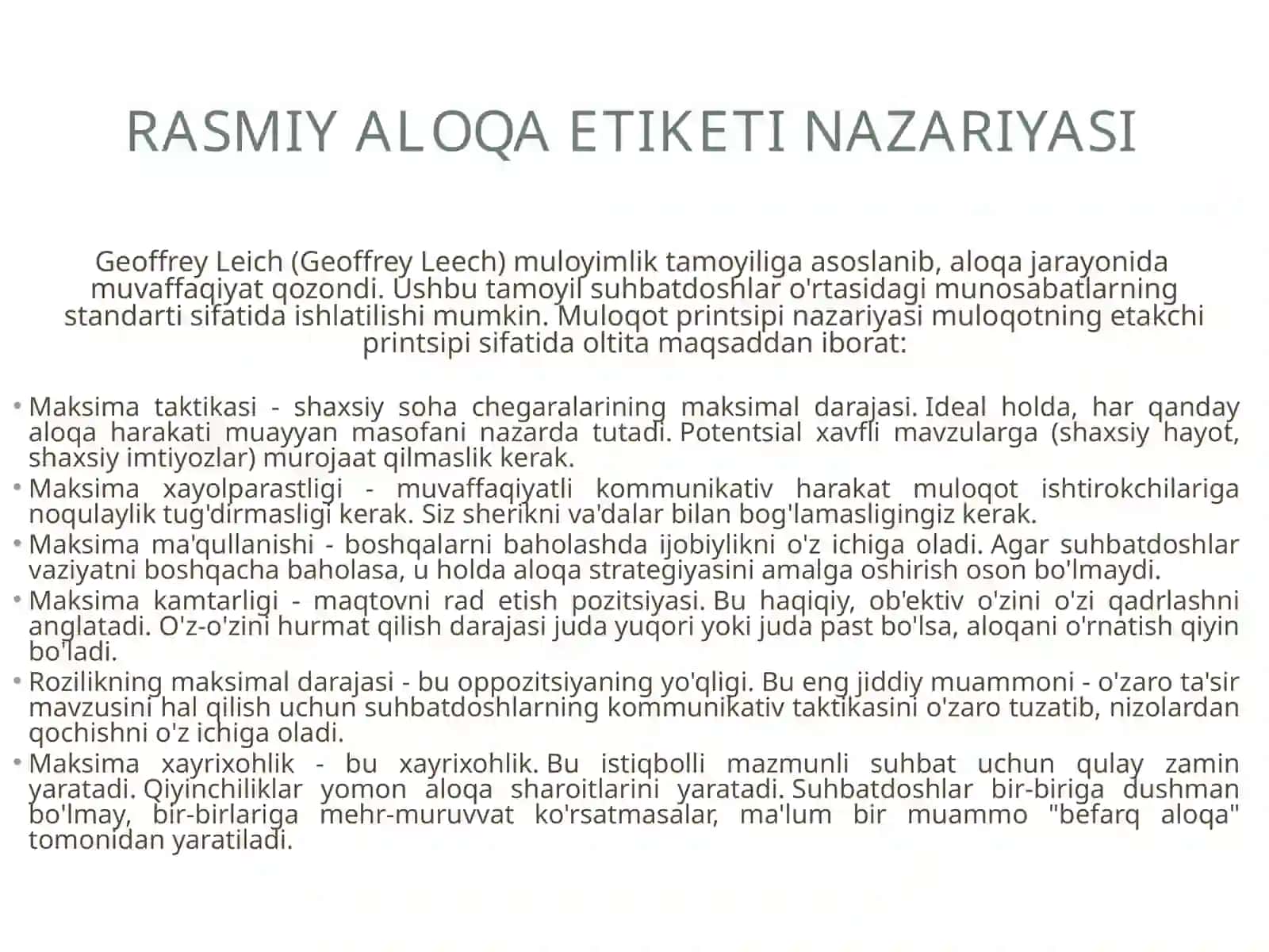 Rasmiy Etiket 4