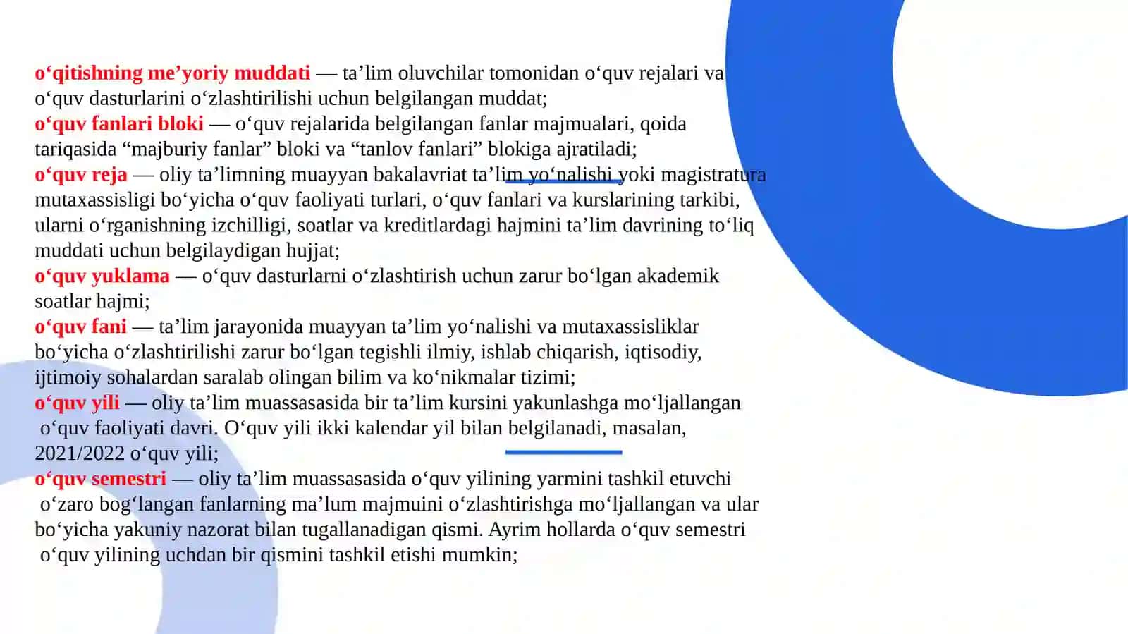 OLIY TA’LIMNING DAVLAT TA’LIM STANDARTI 4