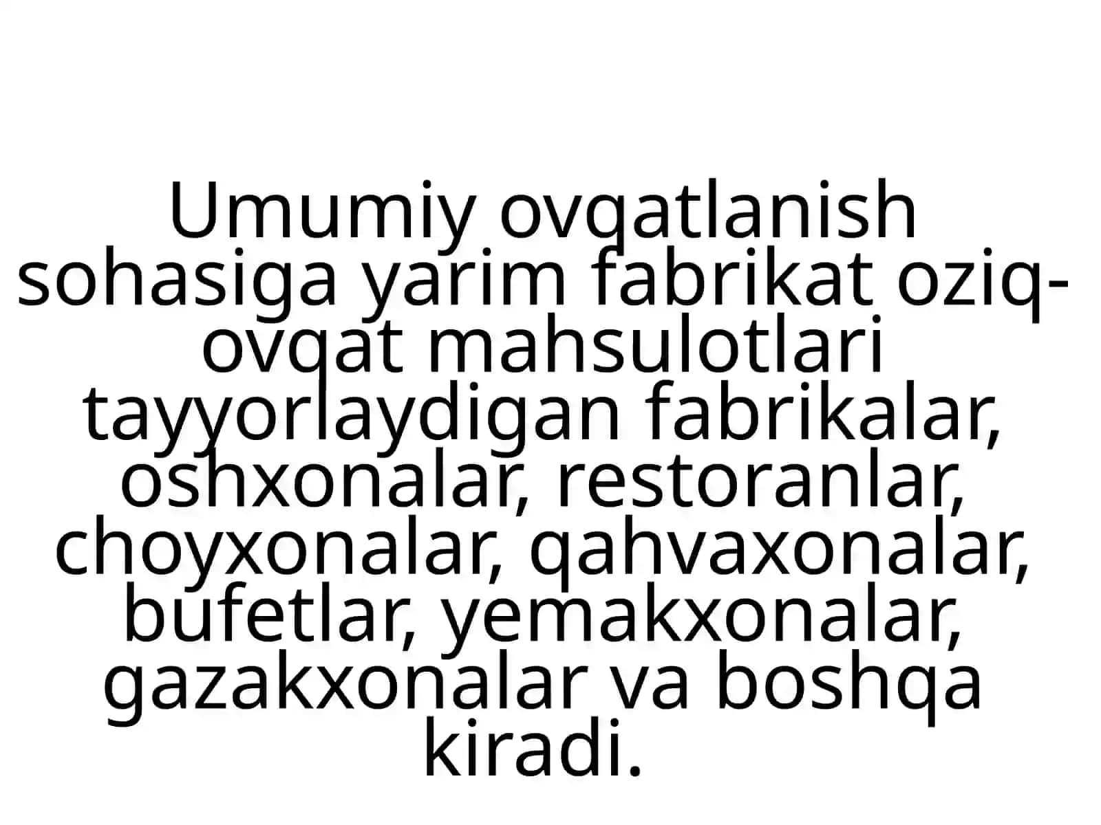 Savdo va umumiy ovqatlanish 4
