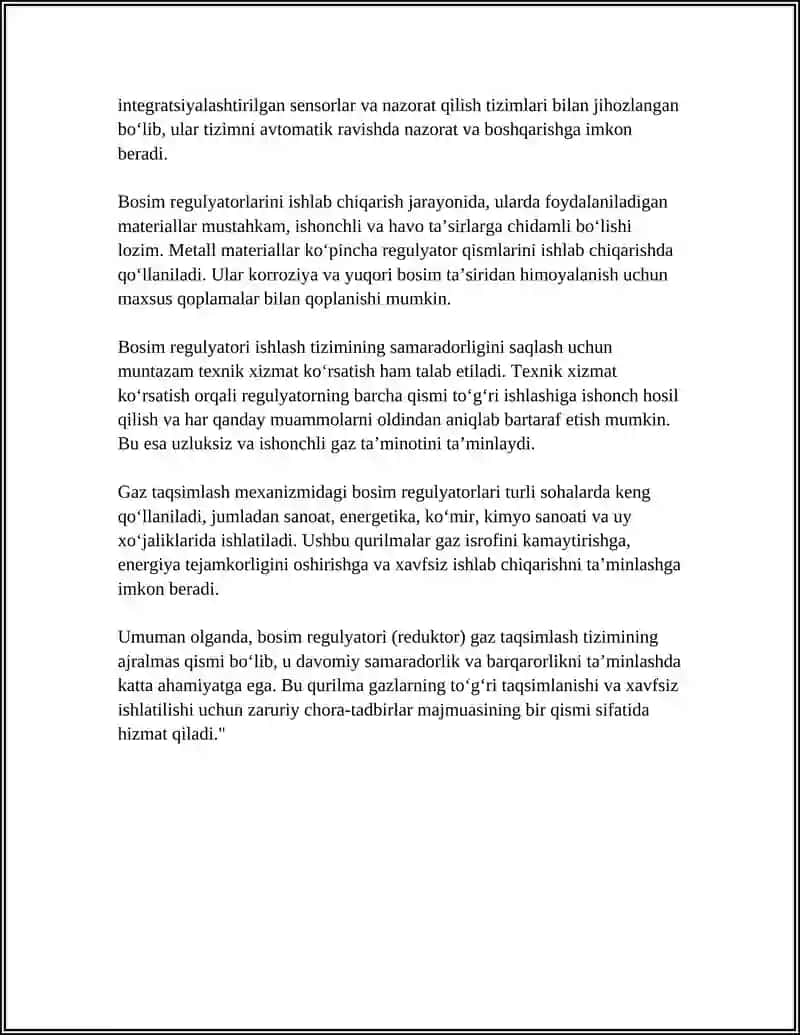 GAZ TAQSIMLASH MEXANIZMINING DETALLARI 4